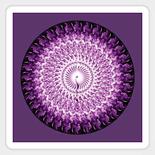 Purple In The Round Magnet